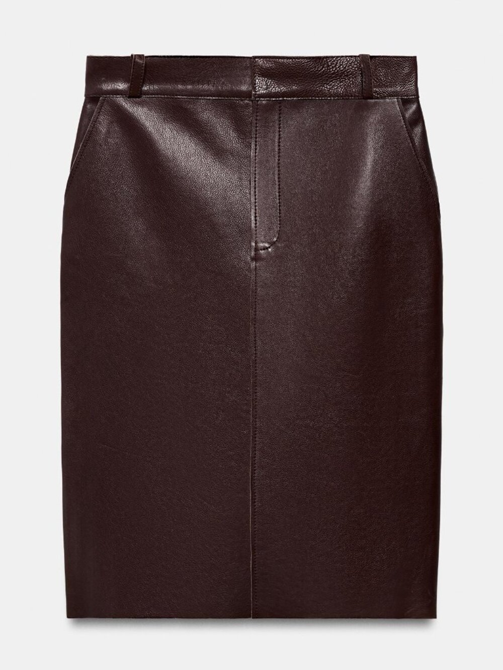 NWT ZARA ZW COLLECTION LIMITED EDITION LEATHER MIDI SKIRT